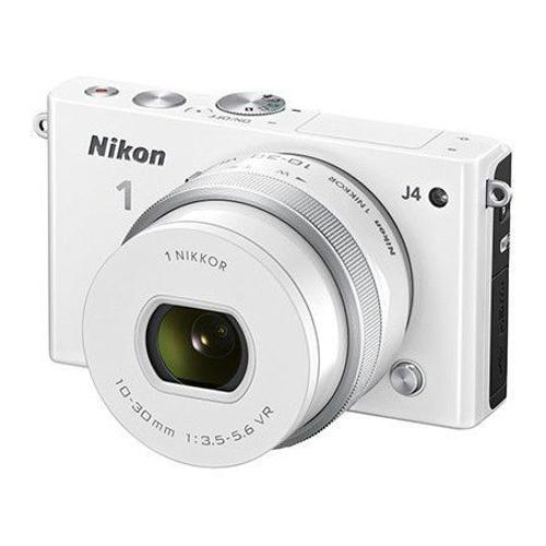 Nikon 1 J4 Hybride 18 mpix blanc + objectif nikkor 10-30 VR
