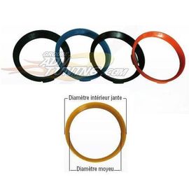 4 Bagues De Centrage - Ext 67.1 - Int 60.1 Adaptable Renault Toyota