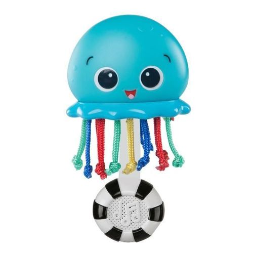 Hochet Meduse Ocean Glow Sensory Shaker - Bleu