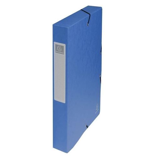 Boite De Classement A Elastique - Dos 40mm - 24 X 32 - Carte Lustree F.S.C 710eme - Couleur Bleue