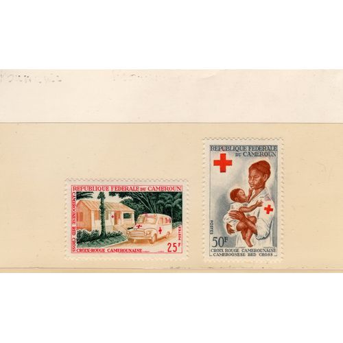 Timbres-Poste Du Cameroun (Croix-Rouge Nationale)