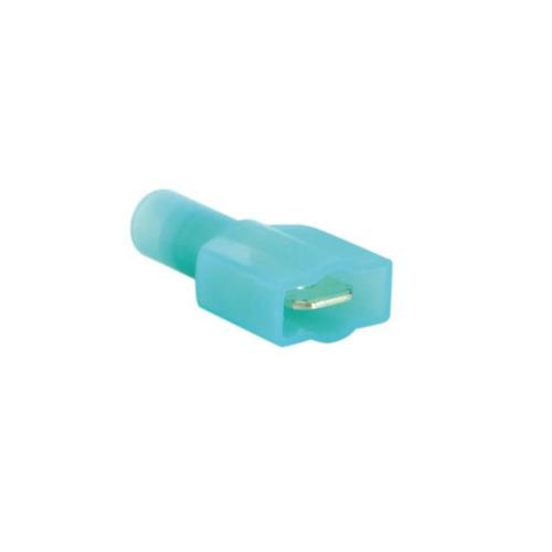 100 Cosses Connecteur Plat Isole 6.3mm D1.5 - 2.5mm2 - Bleu