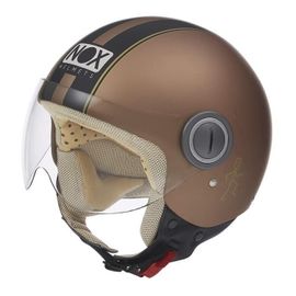 Nox Casque Jet N210 Bronze Mat Noir - Xs 53-54 Cm