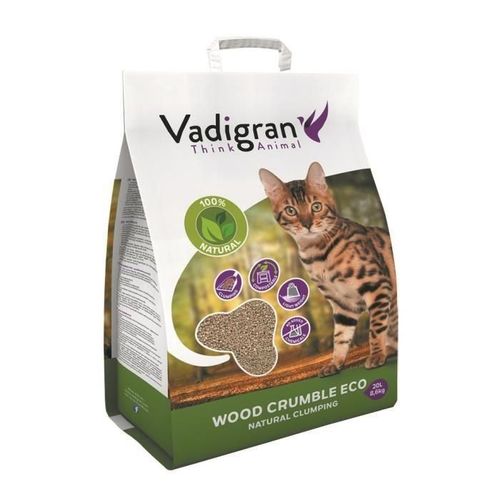 Litiere Wood Crumble - 20 L - Pour Chats
