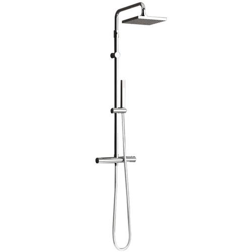 Novellini - Colonne de douche thermostatique 29 x H.125 cm chrome - EASY 2