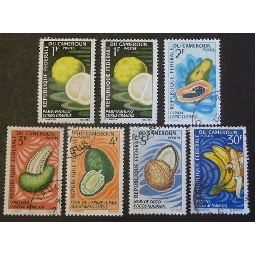 Cameroun Neuf Et Oblitéré Y Et T N° 441 Et + Lot De 7 Timbres De 1967 Fruits