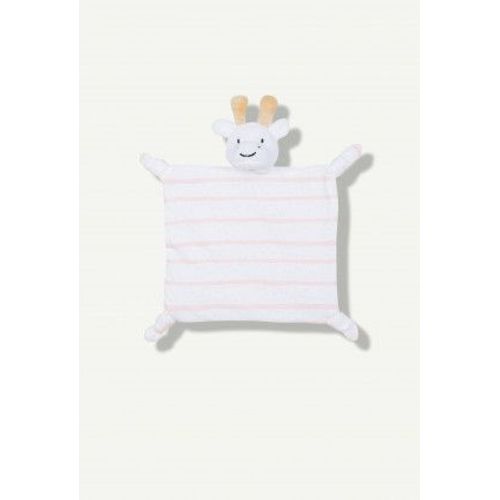 Doudou Plat Girafe Z Blanche Rose Pale Rayures Savane Peluche Grain De Blé Jouet Bebe Naissance Kidiliz Group