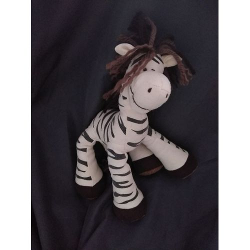 Doudou Peluche Zebre Billes Peau De Pêche Nature Et Decouvertes