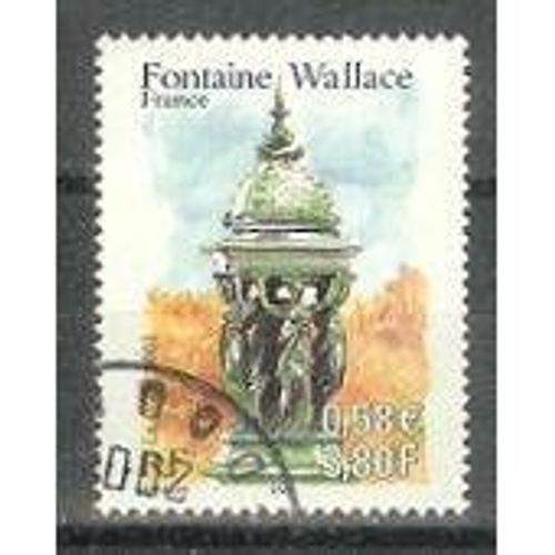 Timbre Oblitéré "Fontaine De Wallace"