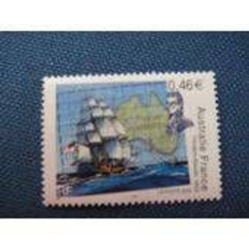 Timbre Oblitéré "Australie-France - Flinders Matthew"
