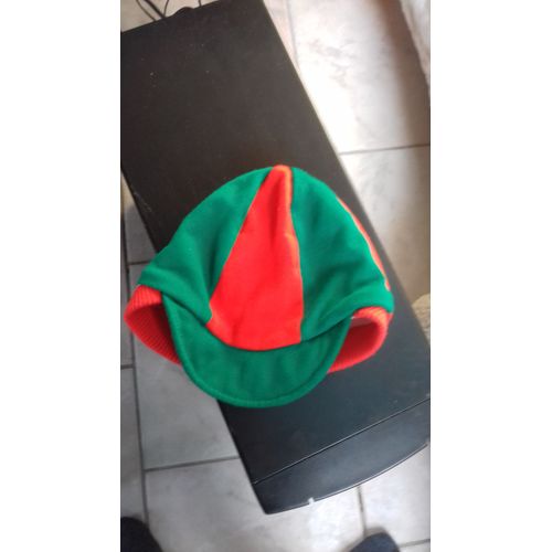 Casquette Laine, Couleur Italie Vert Rouge Et Blanche Taille Unique
