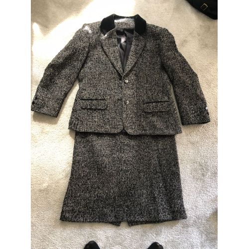 Tailleur Jupe + Veste Laine Taille 40 Bon État