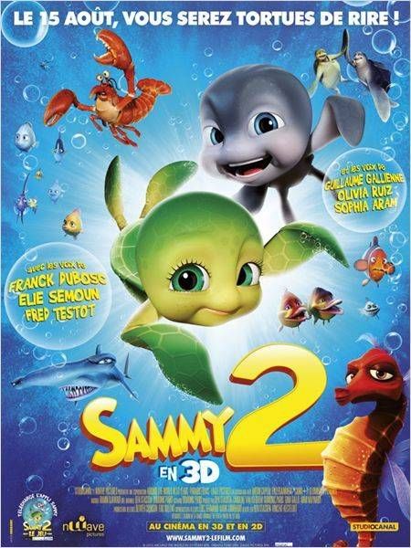 Sammy 2 - Véritable Affiche De Cinéma Pliée - Format 40x60 Cm - De Ben Stassen Avec Les Voix De Billy Unger, Isabelle Fuhrman, Melanie Griffith, Carlos Mccullers 2 - 2012