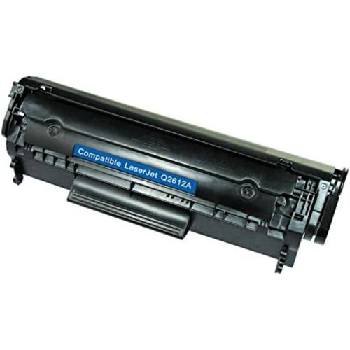 Toner compatible HP ''Q2612A'' Noir