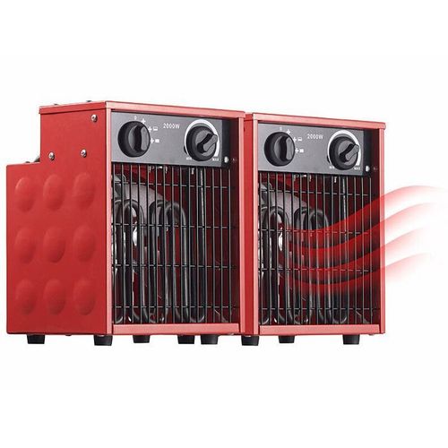 2 chauffages soufflants de chantier LV-320.pro - 2000 W