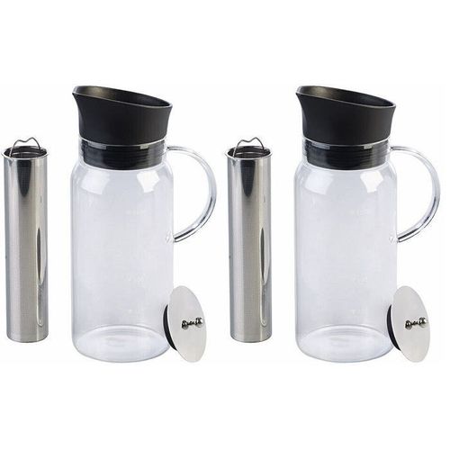 2 Cafetières En Verre 1,2 L Pour Infusion À Froid Avec Filtre