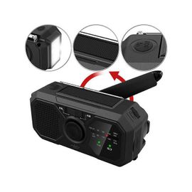 Radio de poche solaire & dynamo SOL-1540 avec lampe et chargeur USB