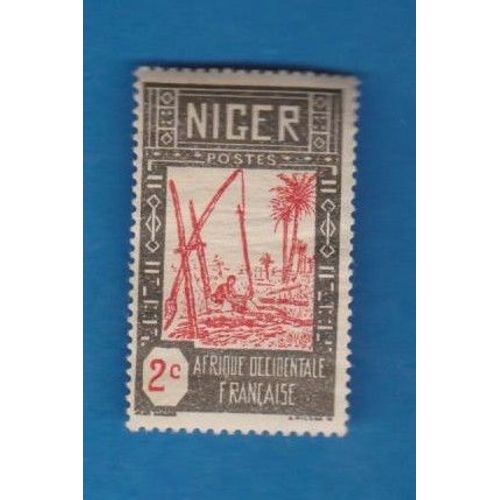 Timbre Niger Afrique Occidentale Française 2c