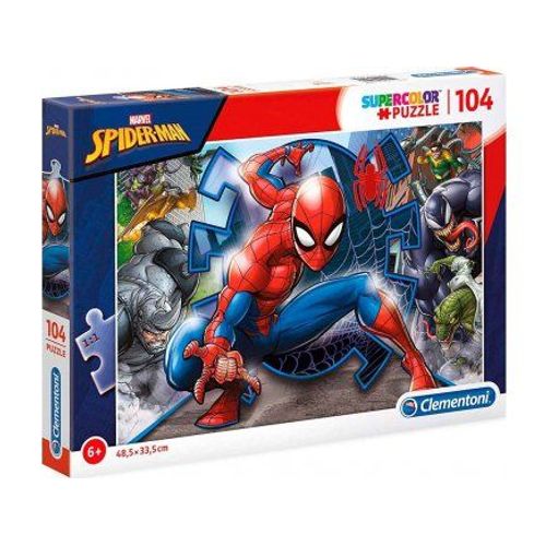 Puzzle 104 Pieces Spiderman Marvel - Puzzle Enfant Clementoni Super Heros Spider-Man Homme Araigniee