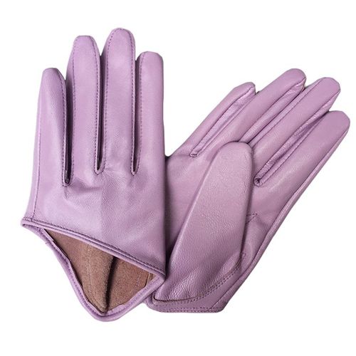 Gants En Cuir Véritable Pour Femmes Mitaines Féminines Élégantes Noires En Peau De Mouton Pure Style Court S2885 2024