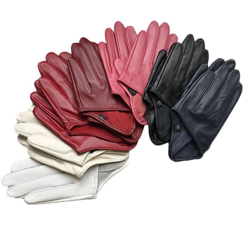 Gants En Cuir Vritable Pour Femmes Mitaines Fminines lga... - 3