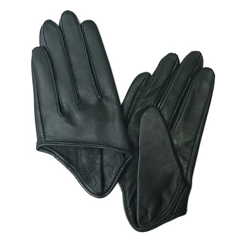 Gants En Cuir Véritable Pour Femmes Mitaines Féminines Élégantes Noires En Peau De Mouton Pure Style Court S2885 2024