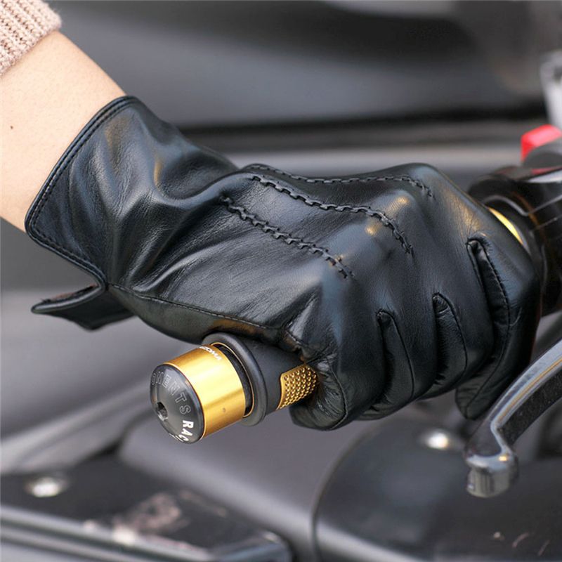 Gants En Peau De Mouton Vritable  La Mode Pour Hommes Gant... - 4