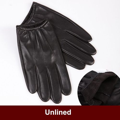 Gants En Cuir Véritable Pour Hommes Minces Épais Pelucheux Chauds En Peau De Mouton Doigt Complet Écran Tactile Conduite Hiver S2580