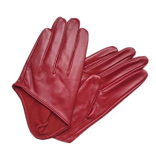 Gants En Cuir Véritable Pour Femmes Mitaines Féminines Élégantes Noires En Peau De Mouton Pure Style Court S2885 2024