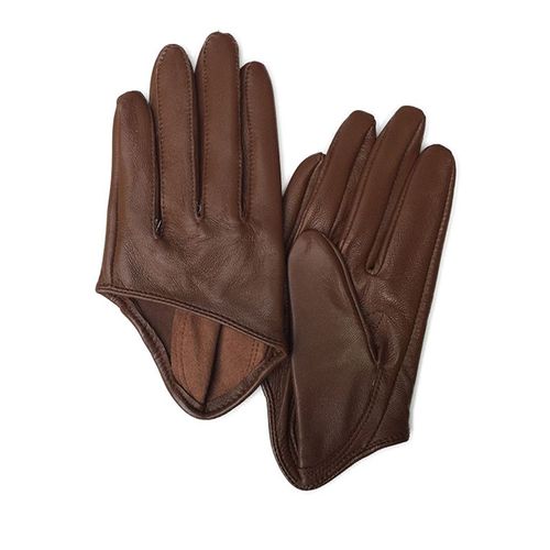 Gants En Cuir Véritable Pour Femmes Mitaines Féminines Élégantes Noires En Peau De Mouton Pure Style Court S2885 2024