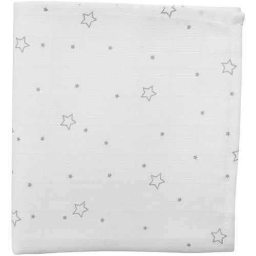 Domiva Maxi Lange - Bambou 120g-M2 - 120x120 Cm - Imprimee Etoiles Grises