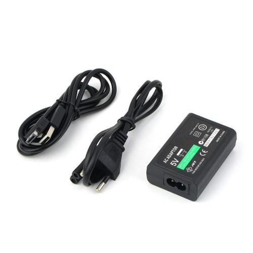 Alimentation Secteur Pour Ps Vita + Câble Usb - Eu Plug