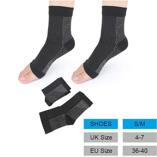 Fasciite Plantaire Chaussettes Support Manches, Cadeau Idéal Pour Les Coureurs Course À Pied Et Le Cyclisme, Etc. (M/S)(2 Paires)