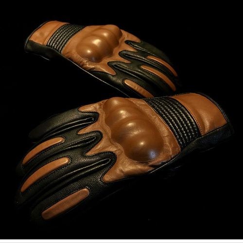 Demi-Gants En Cuir Véritable Pour Hommes Gants De Course De Moto Cyclisme Mitaines De Moto S2319