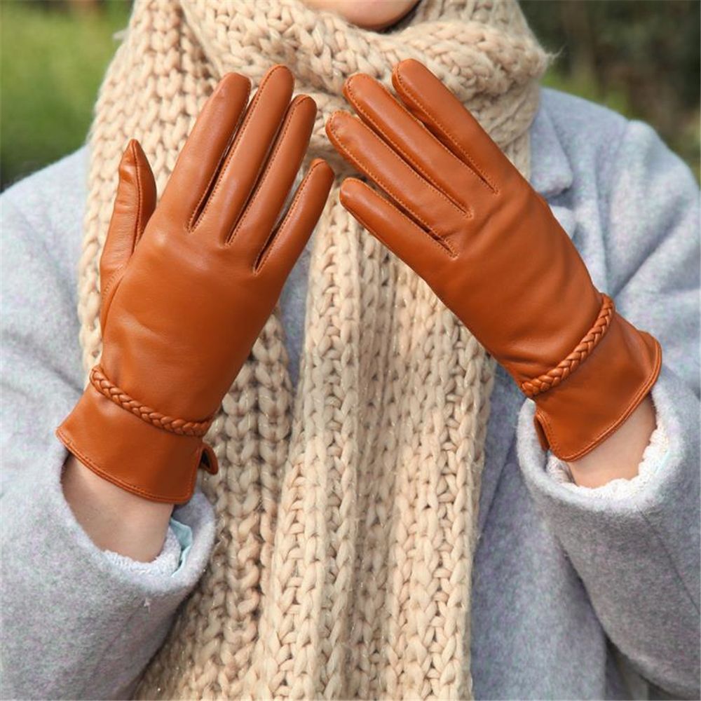 Gants En Peau De Mouton Vritable 100% Pour Femmes Mitaines ... - 2