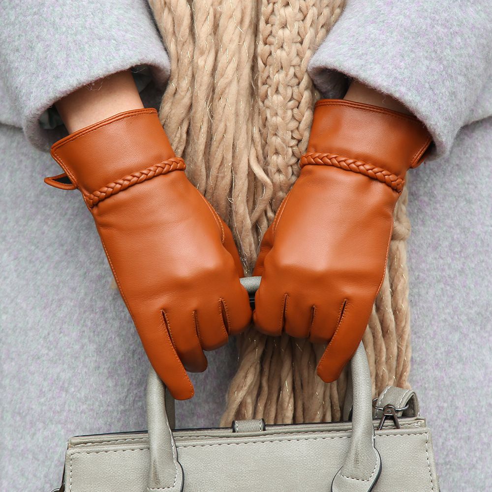 Gants En Peau De Mouton Vritable 100% Pour Femmes Mitaines ... - 4
