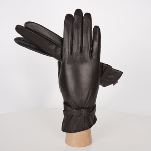 Gants En Cuir De Mouton Pour Femmes Imperméables En Polaire Chauds Mitaines De Luxe Écran Tactile Automne Hiver S2989