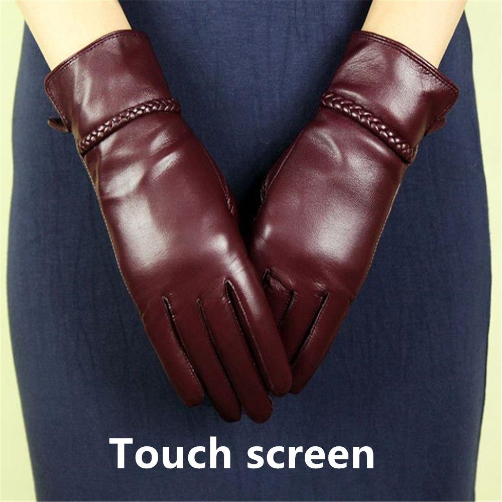 Gants En Peau De Mouton Vritable 100% Pour Femmes Mitaines ...