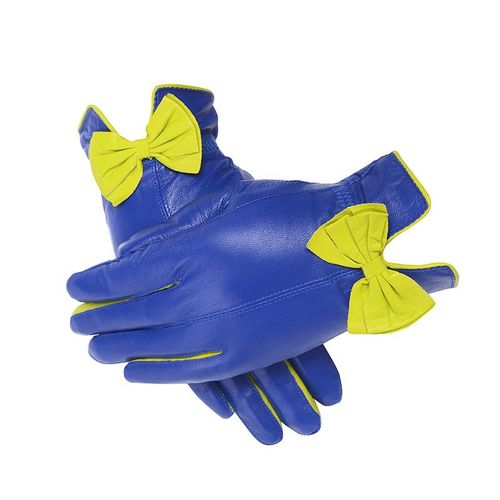 Gants En Peau De Mouton Doux Pour Femmes Gants En Peau De Mouton N?ud De Mode Coréen Hiver Et Automne S2809