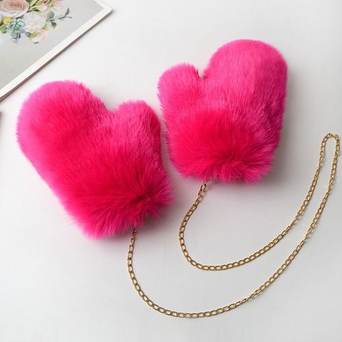 Gants En Fausse Fourrure Pour Femmes Écologiques Mitaines En Fourrure De Renard Artificielle Chauffe-Mains En Peluche Mignon Mode D'hiver S2474