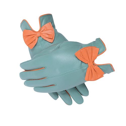 Gants En Peau De Mouton Doux Pour Femmes Gants En Peau De Mouton N?ud De Mode Coréen Hiver Et Automne S2809