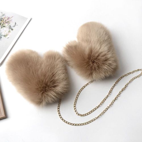 Gants En Fausse Fourrure Pour Femmes Écologiques Mitaines En Fourrure De Renard Artificielle Chauffe-Mains En Peluche Mignon Mode D'hiver S2474