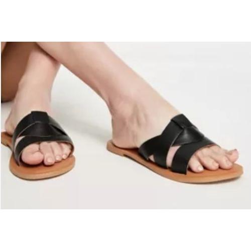 Mule Nupied Sandale Cuir Noir  Reposante Marche Chaussures  Legere   Souliers Peau Confort Elegance 38/39