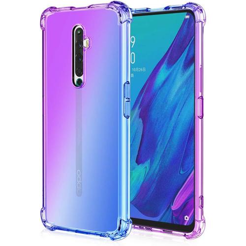 Etui Oppo Reno Ace Coque Realme X2 Pro Housses Silicone Tpu Souple Clear Transparente Cover Dégradé Arc En Ciel Ultra Légère Mince Antichoc Protection Cover Femmes Case