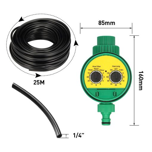 25m Kit d'arrosage goutte à goutte, Irrigation Arrosage Automatique...