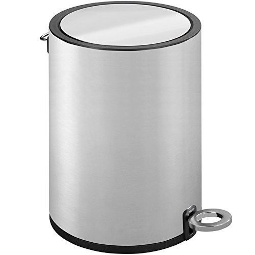 Poubelle à pédale - Monza - Acier - 3 litres - fermeture easy-close - fini mat WENKO