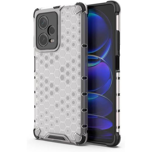 Coque Pour Xiaomi Redmi Note 12 Pro 5g Housse, Étui De Caoutchouc Tpu Souple Antichoc En Silicone Renforcer La Version Avec Quatre Angles Protection De La Caméra - Blanc