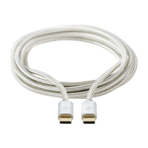 Nedis - Câble USB - 24 pin USB-C (M) pour 24 pin USB-C (M) - USB 2.0 - 2 m - aluminium