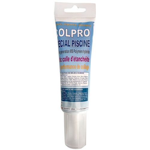 Mastic colle d'étanchéité colpro 125 ml blanc avec embout applicateur