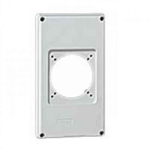 LEGRAND 57712 - Plastron 1 perçage pour socle 16A ou 32A - P17 Tempra